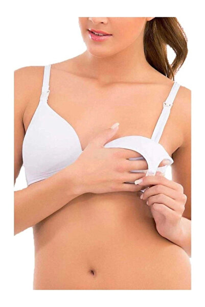 İmer Çamaşır Sutien de alăptare pentru femei acoperit cu modal alb