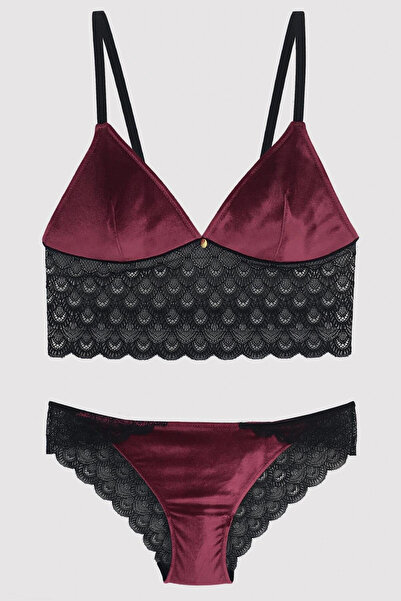 Pierre Cardin 4768 Garnet Sponge Bralette Bra Set