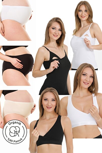 par lingerie pl 7Lİ HAMİLE HASTANE SETİ SİYAH-BEYAZ