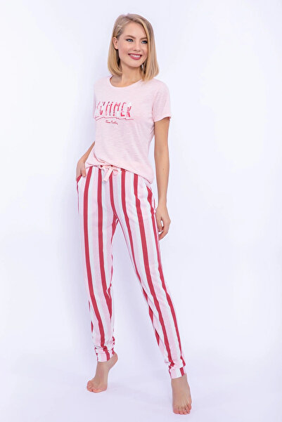 Pierre Cardin Summer Toz Somon Kadın Slim Fit Homewear