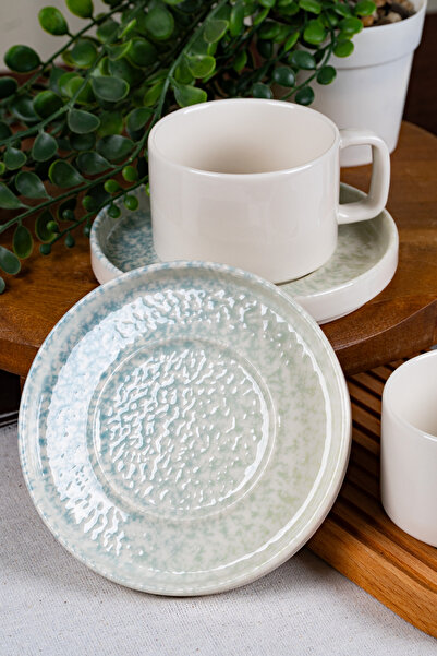 Heda Porselen Kumsal 4 Parça 2 Kişilik Porselen Çay Fincan Takımı