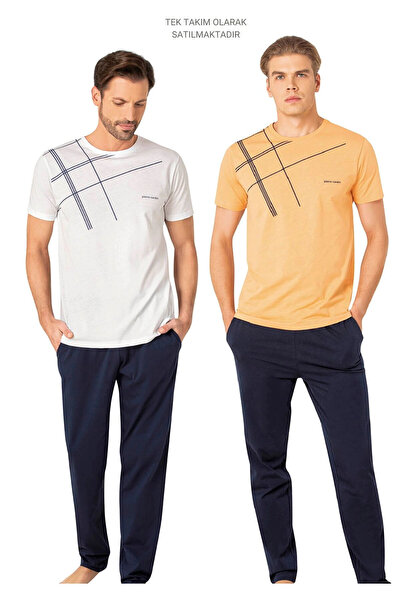 Pierre Cardin Lisanslı Erkek %100 Pamuklu Bisiklet Yaka Kısa Kollu  ve Cepli ...