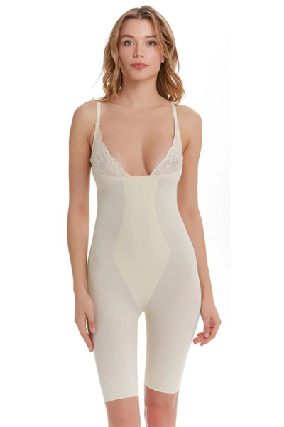 TEN Дълъг корсет с дантелена ракла / може да се носи цял ден /