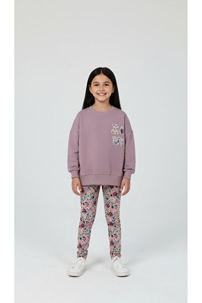 Booni Jooni Set de jambiere cu detalii Love Flowers