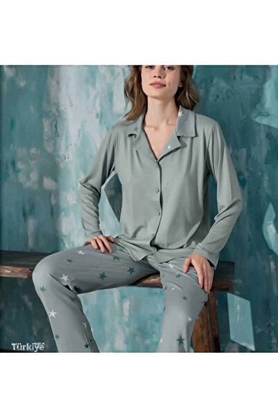 Mihra MIHRA MILAN ΣΕΤ ΠΙΤΖΑΜΑ ΠΡΑΣΙΝΟ 50901-6