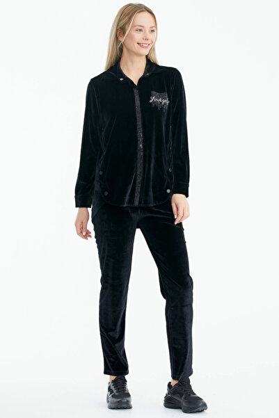 Sementa Kadife Gömlekli Takım - Siyah