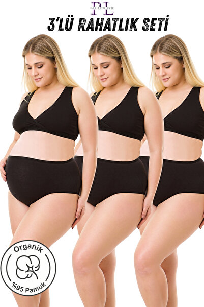 par lingerie pl 3LÜ HAMİLE KÜLOT SİYAH