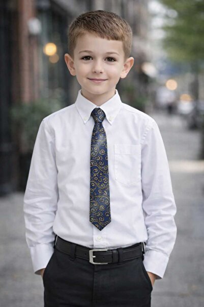 Louis Kids Premium Collection Patterned Boy's Tie