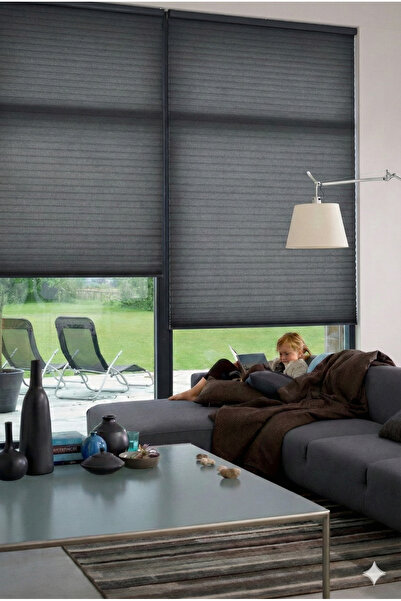 masso Katlanabilir Cam Balkon Plise Perde (Kancalı veya Vidalı ve yapışkanlı ...