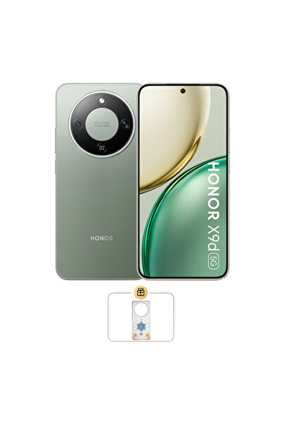 HONOR هاتف X9d ثنائي الشريحة، لون أخضر غابي، ذاكرة وصول عشوائي 12 جيجابايت، سعة تخزين 256 جيجابايت، يدعم شبكات الجيل الخامس، مع غطاء هاتف X9d بتقنية IMD - إصدار الشرق الأوسط