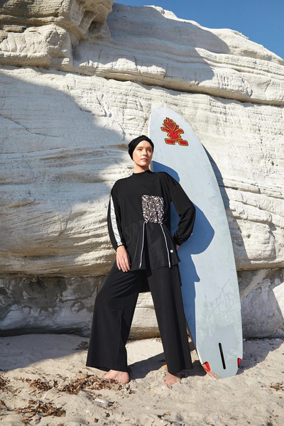 Adasea Costum de baie hijab cu mânecă lungă Kınley 1117