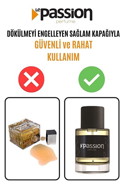 LE PASSİON PERFUME Erkek Parfümü  Özel Kutulu Etkili ve Uzun Süre Kalıcı Edp 55 ml LE-PAS-300-EA30