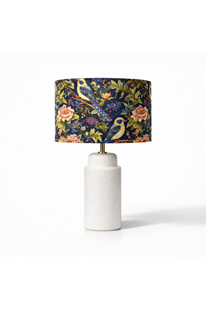 Mivera Maison Kumaş Kaplama Başlık,Seramik Gövde Abajur