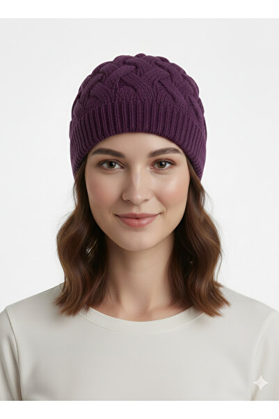 STELLA VESTİNO Double Layer Thick Knit Beanie - Soft Textured Winter Knit Beanie