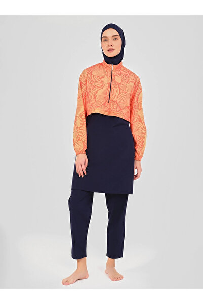 ALFASA مايوه حجاب - برتقالي -