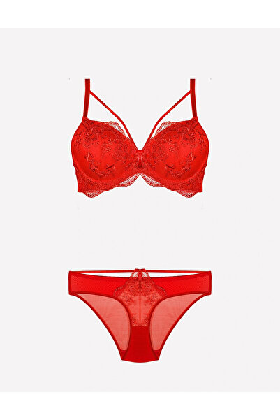 Nurteks طقم بوستير من الدانتيل المدعم 4485