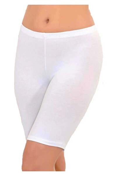 İmer Çamaşır Γυναικείο λευκό κοντό κολάν Modal