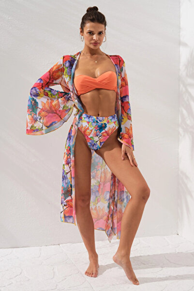 Pierre Cardin Belden Bağlamalı Elbise Pareo Garden 231804-d