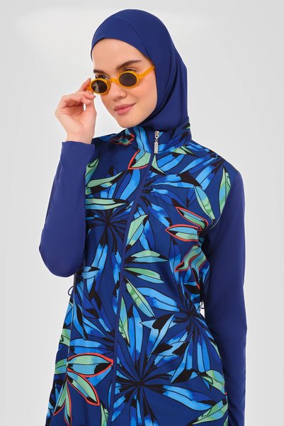ALFASA Nature Patterned Hijab Swimsuit