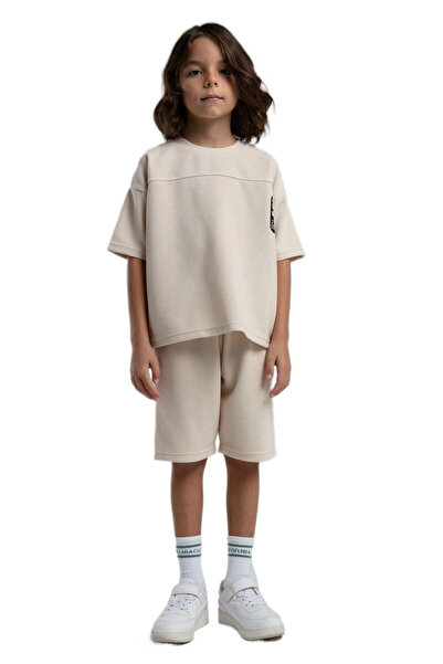 Rolypoly بدلة برمودا كريمية للأولاد