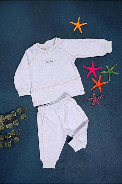 Pierre Cardin %100 Pamuk Erkek Bebek Çıtçıtlı Belden Lastikli Ikili Takım 302392