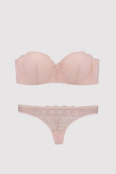 Pierre Cardin Set sutien fără bretele cu sârmă Powder 4682 pentru femei