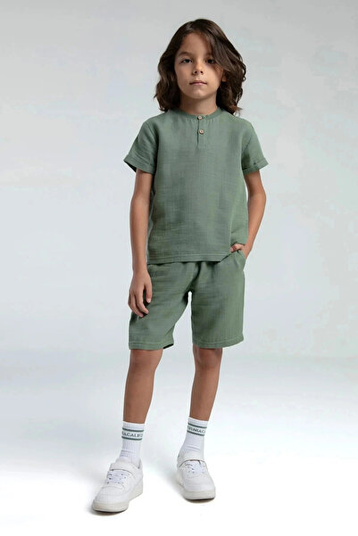 Rolypoly Boy's bermyuda set - khaki