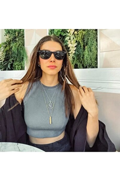 MONAL Black Sunglasses Wayfarer Black Glass Color