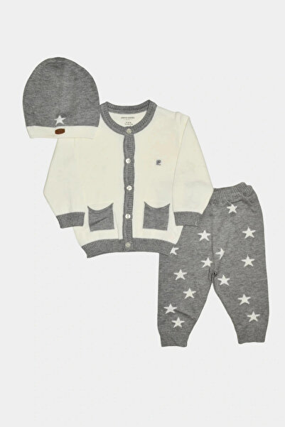 Pierre Cardin Yıldızlı Triko Bebek & Çocuk 3'lü Alt-Üst Takım 303955