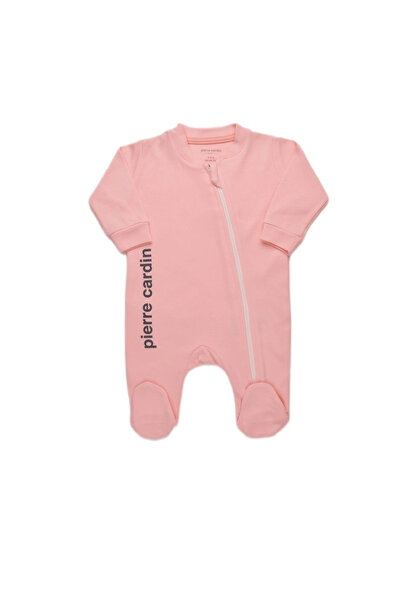 Pierre Cardin 100% Cotton Zippered Baby Rompers with Booties