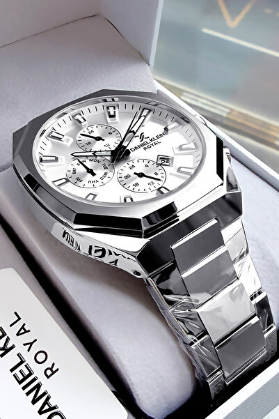 Daniel Klein Erkek Kol Saati 3 Atm Su Geçirmez Gümüş Renk Çelik Kordon DKE2134C4