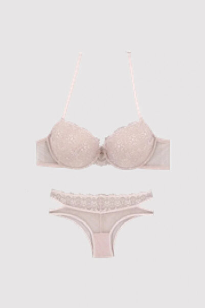 Pierre Cardin Set sutien cu detalii la spate, cu susținere, pentru femei, Pow...