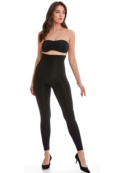 TEN Women's Black Firming and Shaping Corset Tights Size 501446003