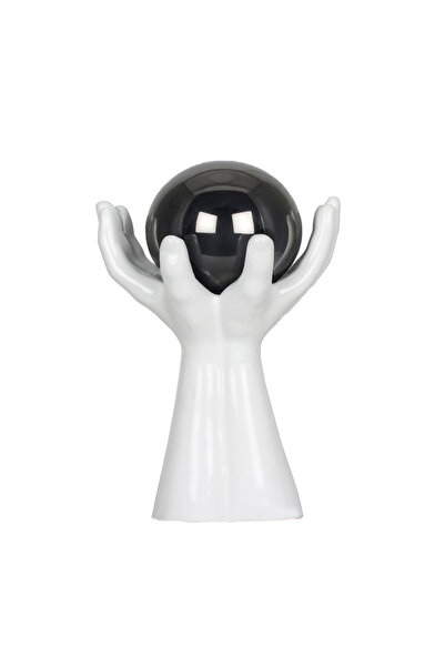 Generic Brand White Mudra Ceramic Table Lamp