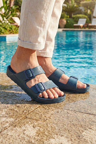 GEZER نعال رجالية قابلة للتعديل بإبزيمين مناسبة للأرضيات المبللة