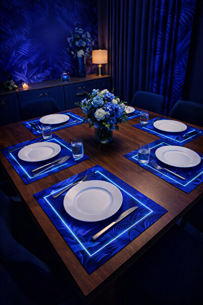 ALAMODECOR Комплект от 6 части щампован плат - Американска серия! Подложка за...