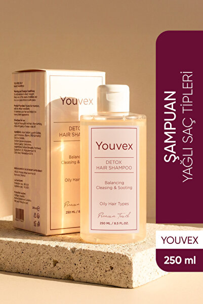 The Youvex Yağlı Saçlar için Detox Bakım Şampuanı 250 ML