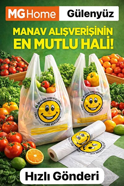 VENON BÜYÜK BOY ☺️GÜLENYÜZ Manav Poşet Rulo Poşet Atlet Poşet Hışır Poşet Şef...