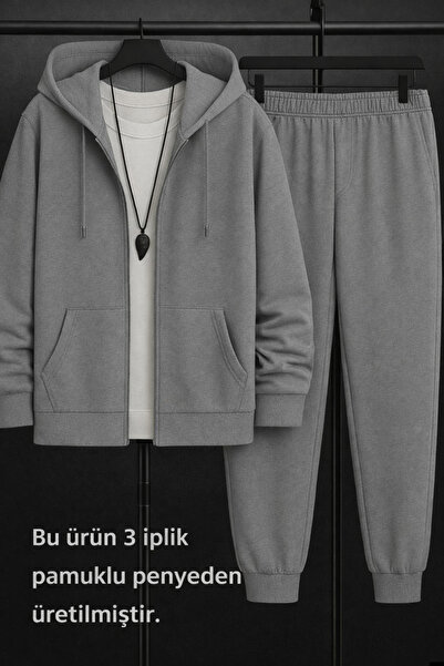 BRLKN طقم بدلة رياضية بغطاء للرأس للرجال