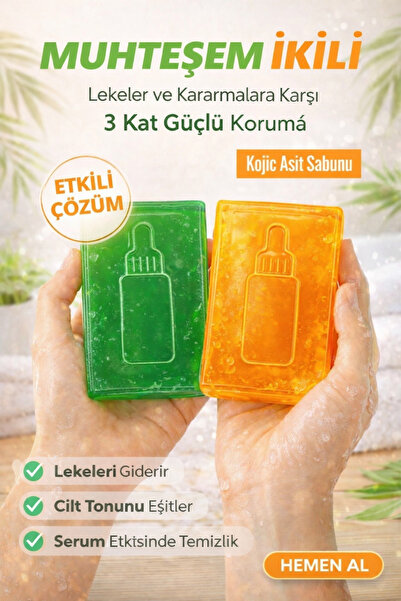 EpiRelax 2’li Kojik Sabun Seti - & Anti Akne Sabunu Ve Kojik Asit Pürüzsüz Ve...