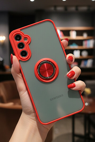 Hatreds Samsung Galaxy A24 4G İçin Kamera Korumalı Yüzüklü Kılıf - Leke Tutma...