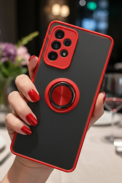 Hatreds Samsung Galaxy A53 5G İçin Kamera Korumalı Yüzüklü Kılıf - Leke Tutma...
