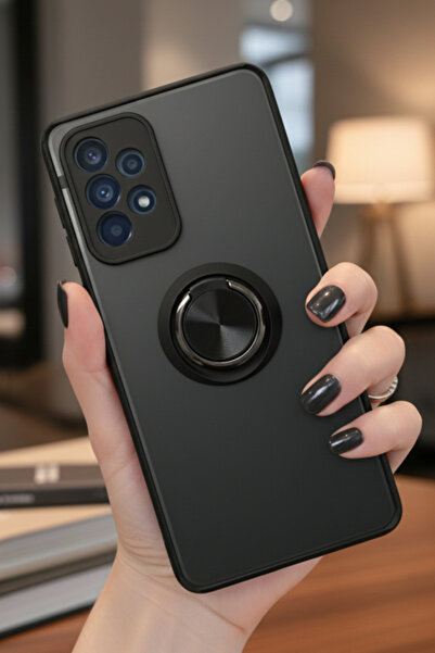 Hatreds Samsung Galaxy A73 5G İçin Kamera Korumalı Yüzüklü Kılıf - Leke Tutma...