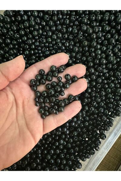 Gönülden Tasarım 110 Gr Mărgele negre perforate 2 dimensiuni mixte 050 mm- 03...