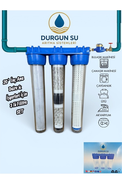 shop 20 inç 3/4 3-lü Yıkanabilir Silifoz Blok