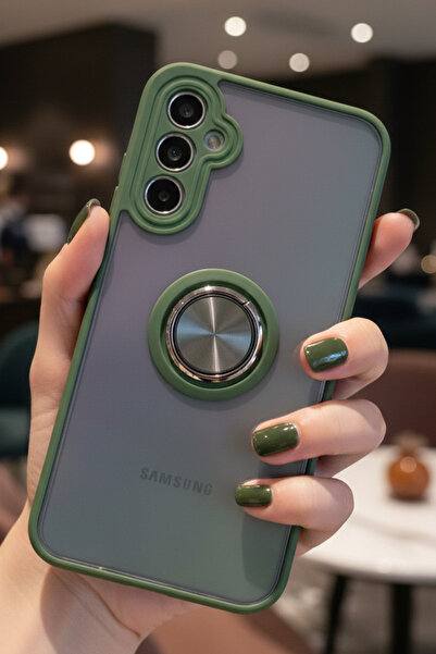Hatreds Samsung Galaxy A24 4G İçin Kamera Korumalı Yüzüklü Kılıf - Leke Tutma...