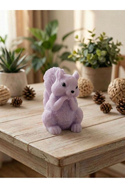 NovaNestbyYA Dekoratif Kokulu Sincap Mum | Ev & Ofis & Banyo | 7x5 cm | El Y ...