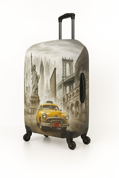 Trink Çanta غطاء حقيبة من القماش وغطاء للحقائب (0-نيويورك تاكسي) كابين