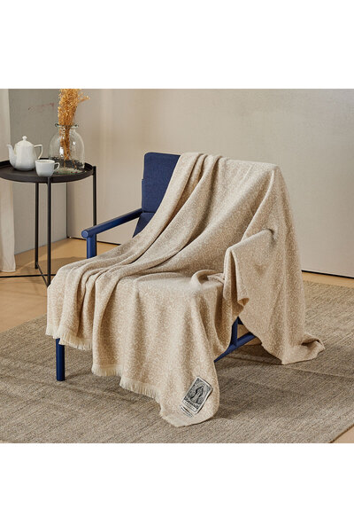Yatsan Maison Brigid Throw TV Battaniyesi Latte