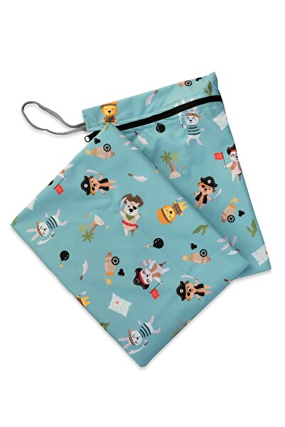 Bunnybons Korsanlar Diyarı - Sıvı İtici Örtü Ve Çanta / Mama Sandalyesi Altı,...